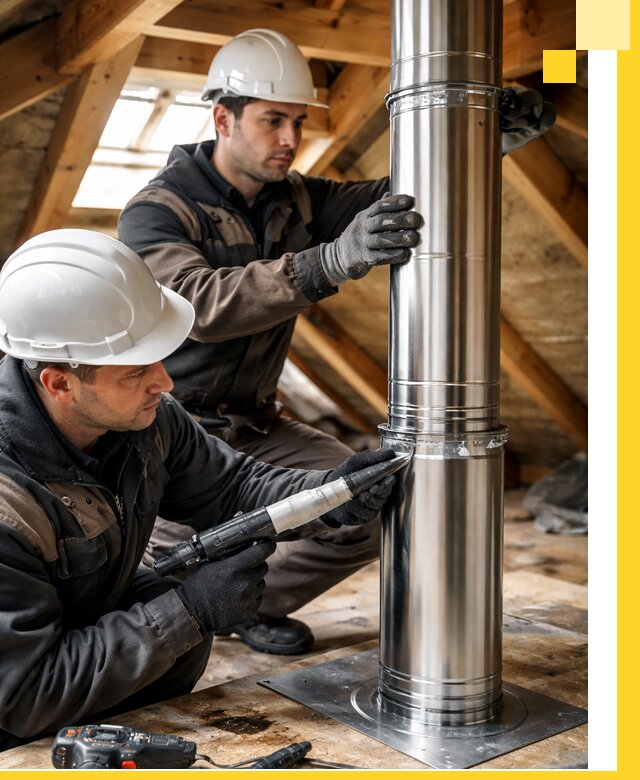 Монтаж дымоходов для каминов в Краснодаре с гарантией качества