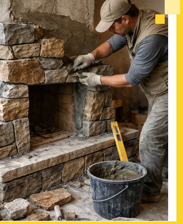 Изготовление и установка каменных каминов под ключ в Краснодаре