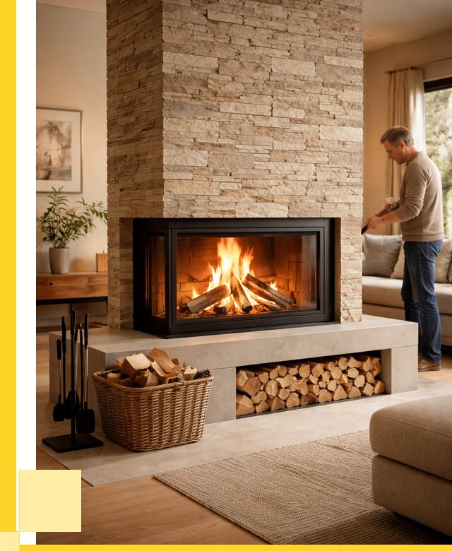 Дровяной камин под ключ в Краснодаре от 206380 р. | ЭриданКсд