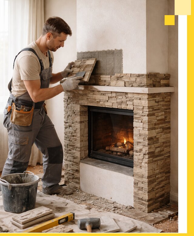 Изготовление и монтаж каминов для дома под ключ в Краснодаре