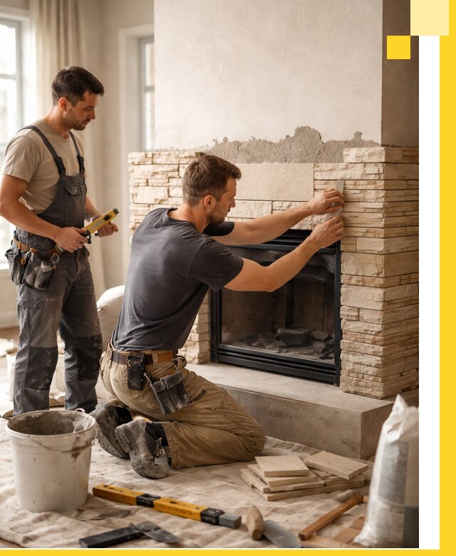 Установка и монтаж каминов для загородного дома в Краснодаре