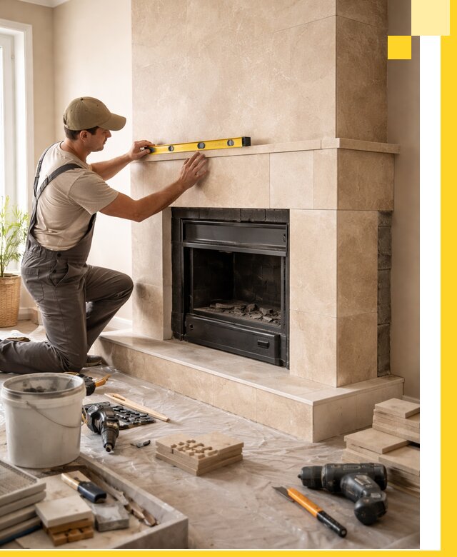 Установка и монтаж каминов в частном доме под ключ в Краснодаре