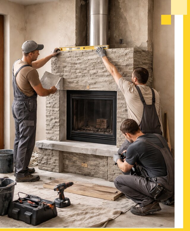 Профессиональный монтаж каминов под ключ в Краснодаре для дома