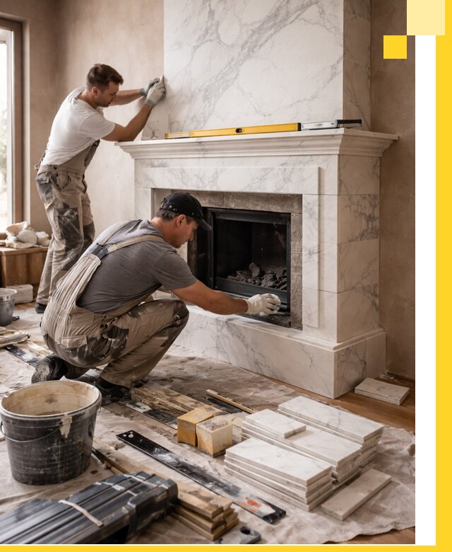 Отделка каминов в Краснодаре качественные облицовочные работы