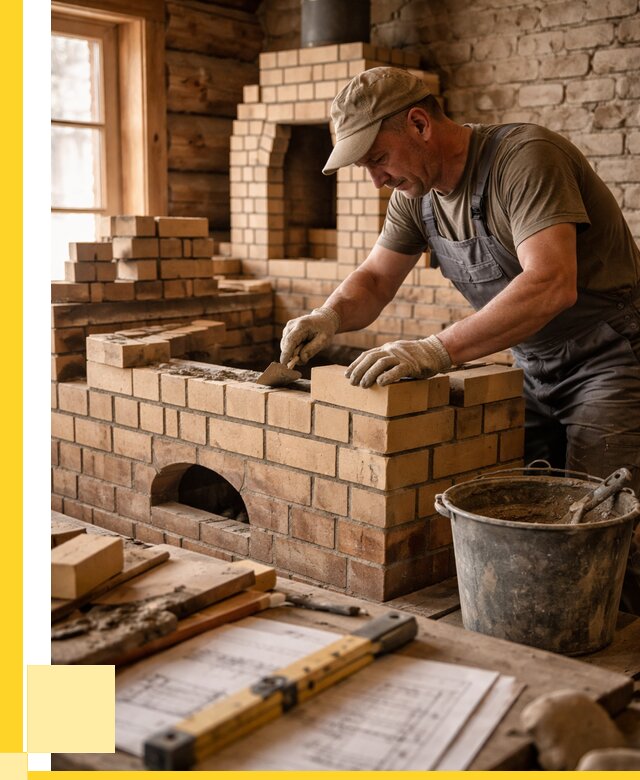 Кладка печей из кирпича в Краснодаре цены от 30957 р. - ЭриданКсд