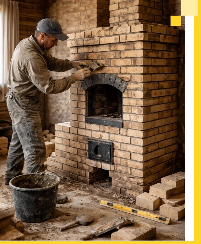 Кирпичные печи под ключ в Краснодаре: проектирование и кладка
