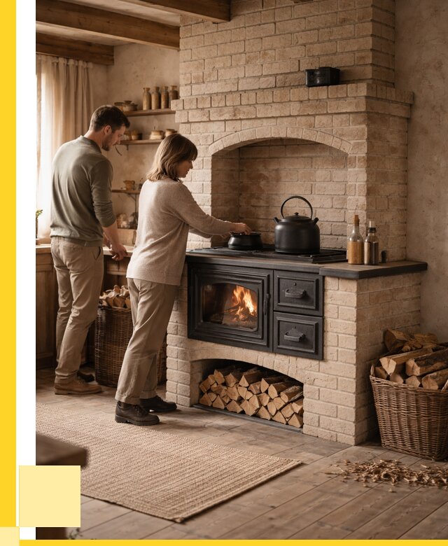 Печи с плитой в Краснодаре от 46436 р. | ЭриданКсд — кирпичная печь