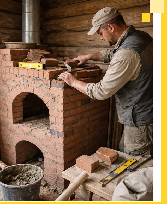 Изготовление и установка русских печей в Краснодаре под ключ