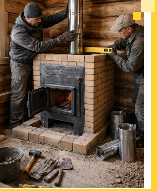 Проектирование, изготовление и установка банных печей в Краснодаре