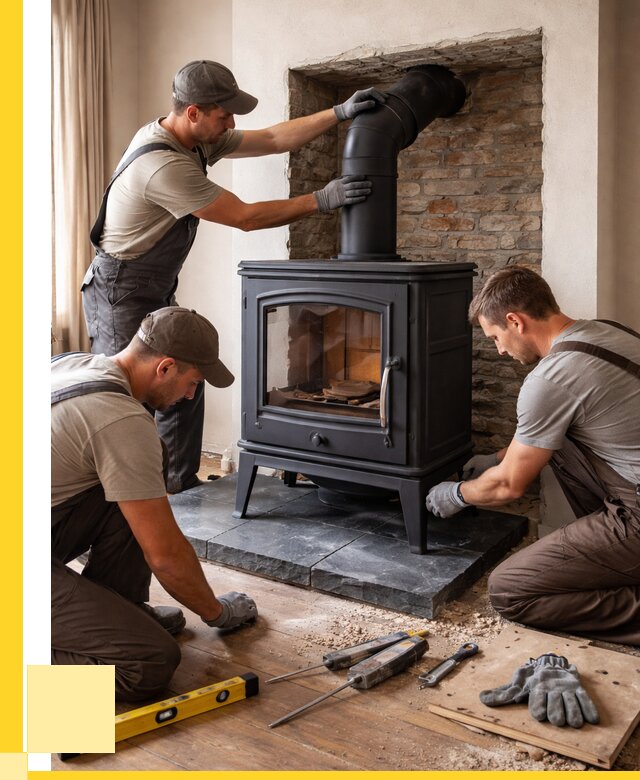 Монтаж печи камина в частном доме в Краснодаре от 25798 р. | ЭриданКсд