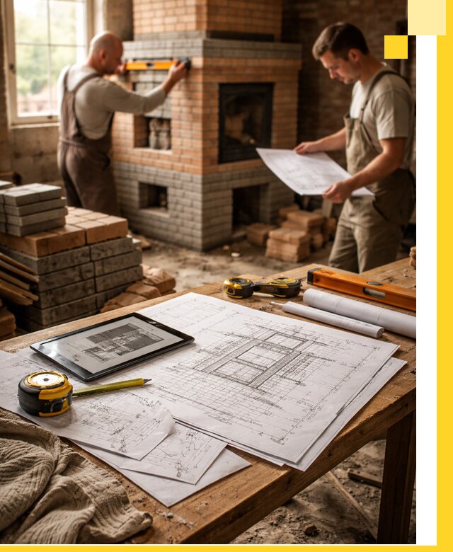 Проекты печей и каминов с индивидуальным дизайном в Краснодаре