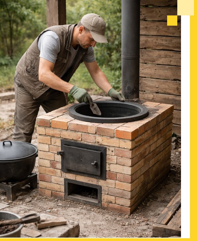 Изготовление и установка печей для казана в Краснодаре под ключ