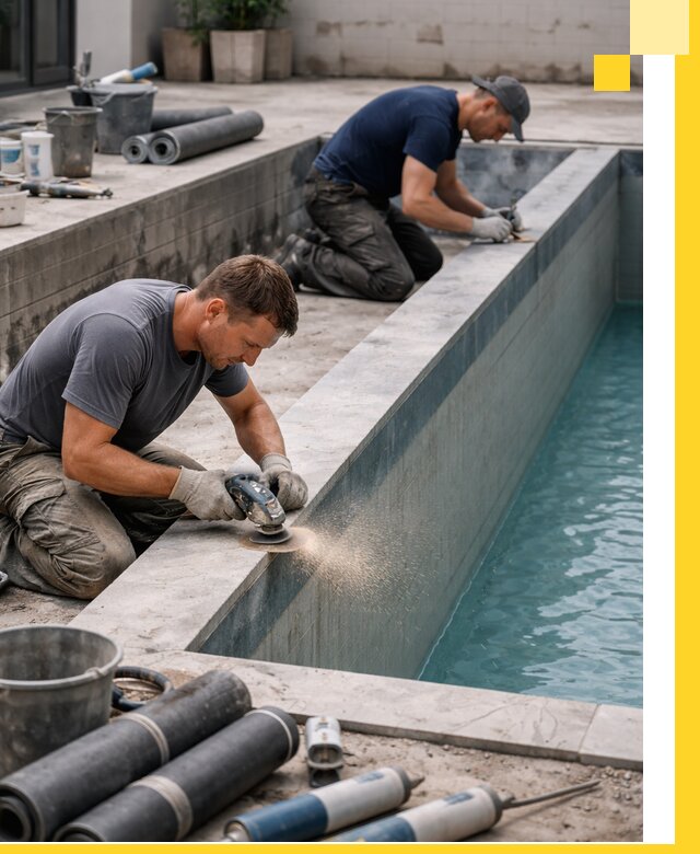 Профессиональный ремонт бассейнов под ключ в Краснодаре