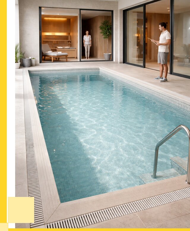 Отделка бассейна пленкой ПВХ в Краснодаре от 3612 р. - ЭриданКсд