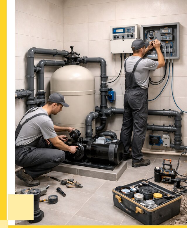 Монтаж оборудования для бассейнов в Краснодаре от 41276 р. | ЭриданКсд