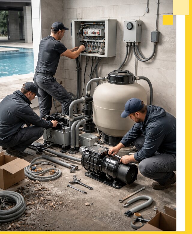 Профессиональный монтаж оборудования для бассейнов в Краснодаре