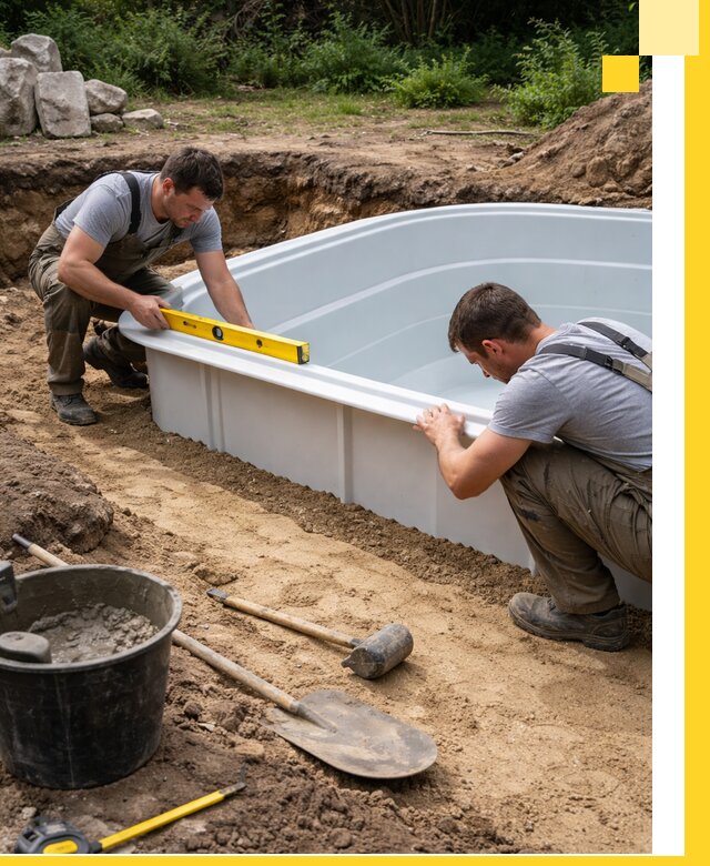 Производство и установка пластиковых бассейнов в Краснодаре под ключ