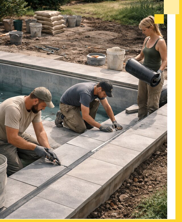 Строительство и монтаж уличных бассейнов под ключ в Краснодаре