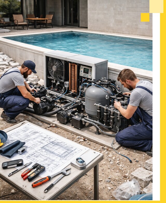 Проектирование и монтаж бассейнов с подогревом в Краснодаре