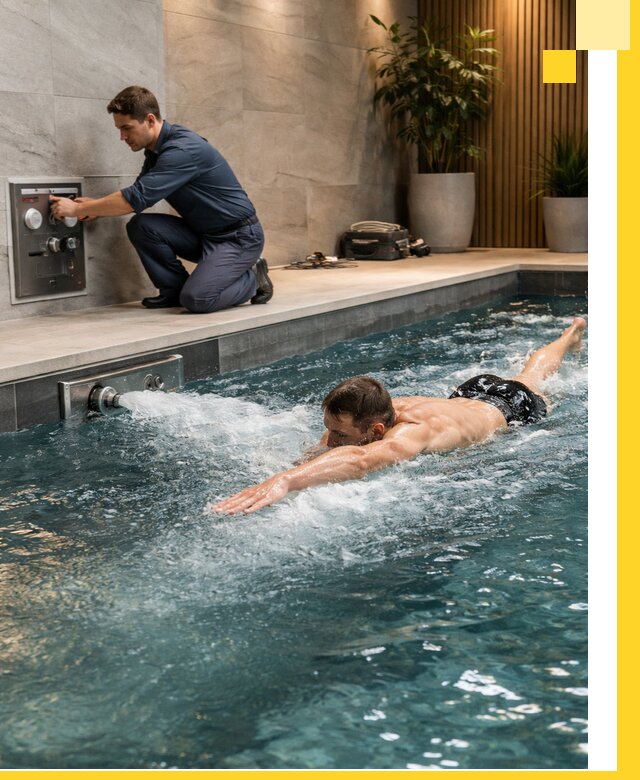 Проектирование и монтаж бассейнов с противотоком в Краснодаре