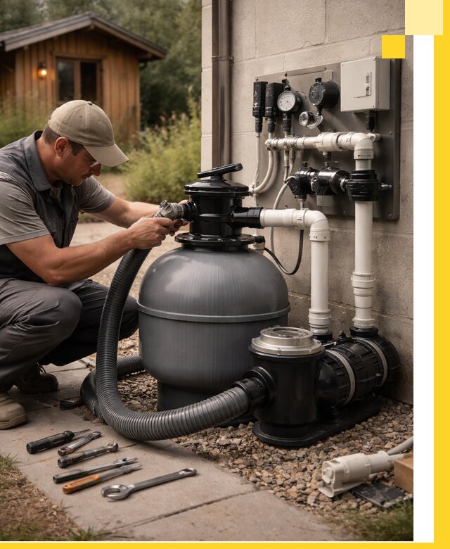 Продажа и монтаж фильтров и насосов для бассейнов в Краснодаре