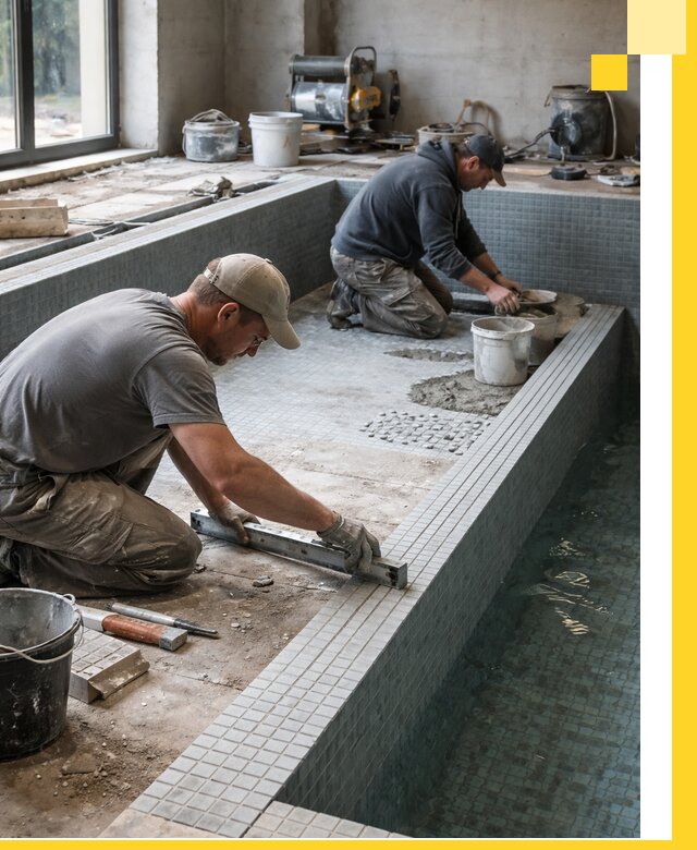 Строительство бассейна в частном доме в Краснодаре под ключ