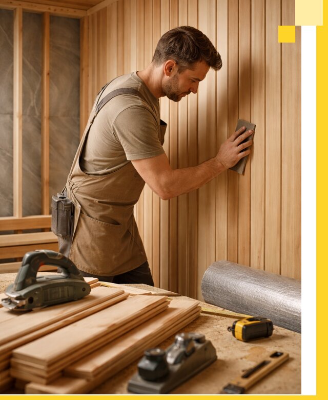 Профессиональная отделка саун и парных под ключ в Краснодаре