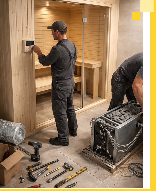 Поставка, установка и монтаж электрических саун в Краснодаре