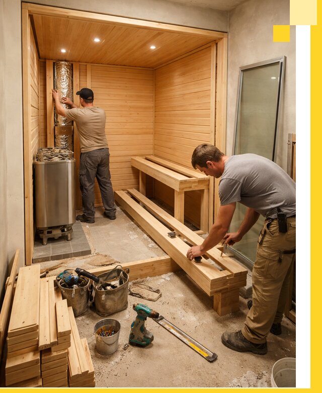 Проектирование и установка домашних саун под ключ в Краснодаре