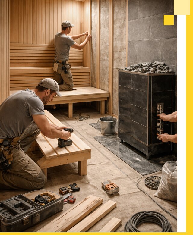 Дизайн и строительство интерьерных саун под ключ в Краснодаре