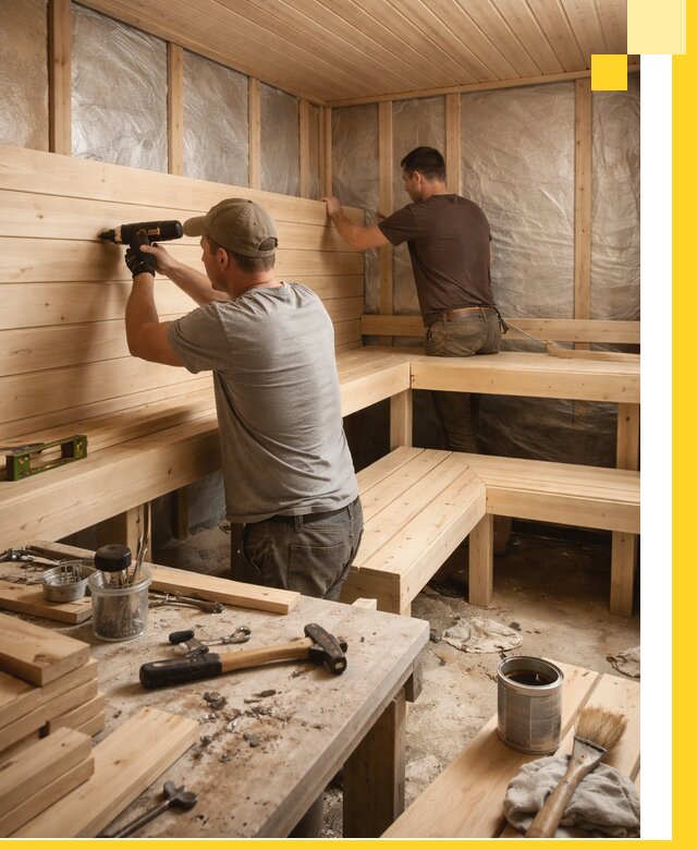 Профессиональная отделка бань и саун под ключ в Краснодаре