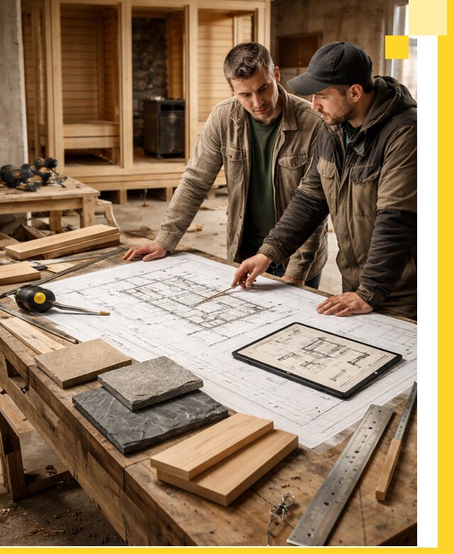 Проекты бань под ключ и планы строительства в Краснодаре