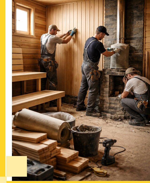 Ремонт бань под ключ в Краснодаре от 46436 р. | ЭриданКсд