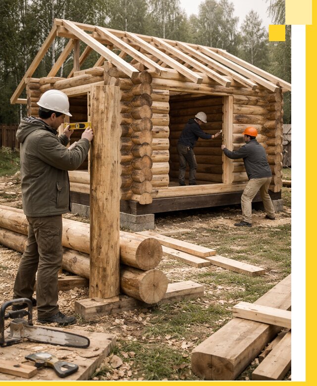 Строительство бань для дачи под ключ в Краснодаре с доставкой и монтажом