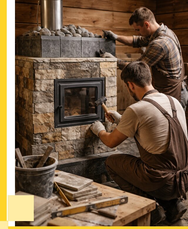 Облицовка банной печи в Краснодаре от 15479 р. | ЭриданКсд