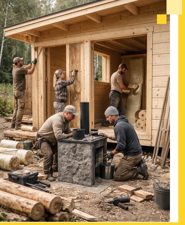 Купить баню под ключ в Краснодаре строительство монтаж отделка