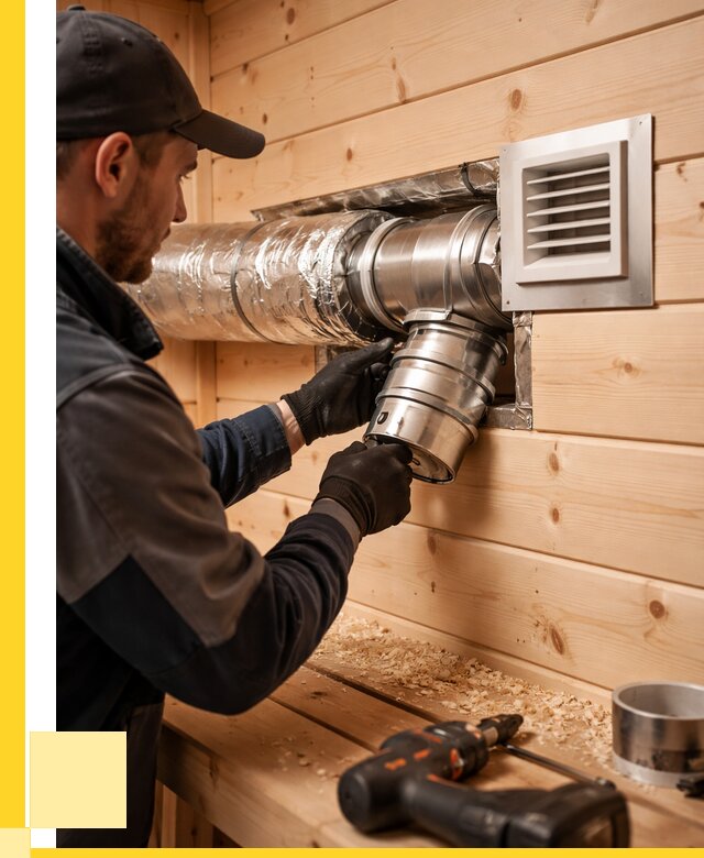 Монтаж вентиляции бани в Краснодаре от 12383 р. | ЭриданКсд