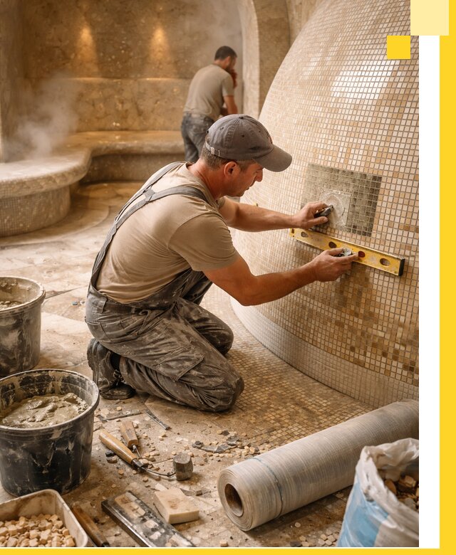 Хамам под ключ в Краснодаре: проектирование, строительство, отделка