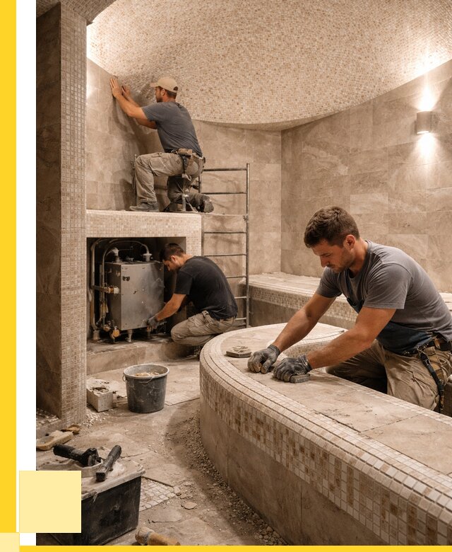 Монтаж хамамов под ключ в Краснодаре от 257975 р. ЭриданКсд