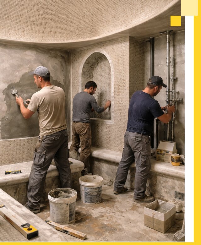 Профессиональный монтаж хамамов под ключ в Краснодаре с гарантией