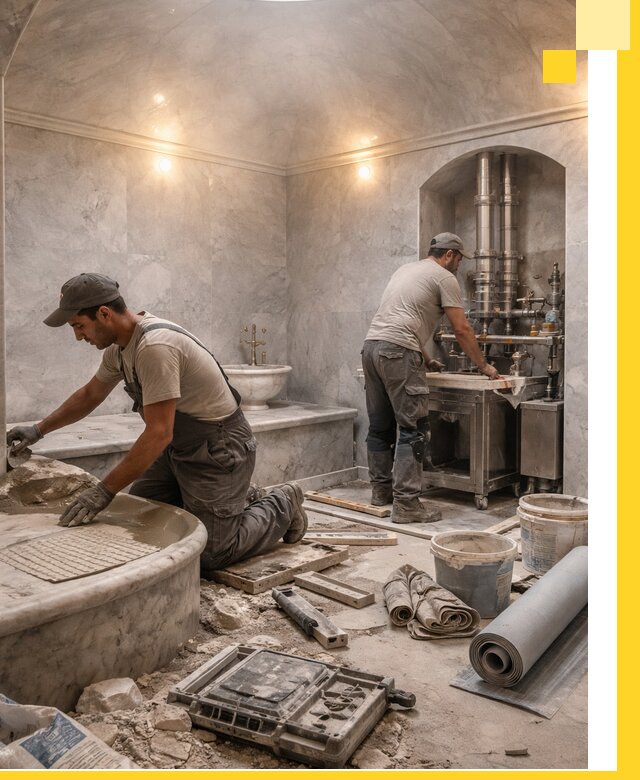 Строительство турецких бань хаммам под ключ в Краснодаре