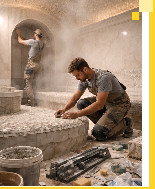 Профессиональный дизайн хамама и SPA под ключ в Краснодаре