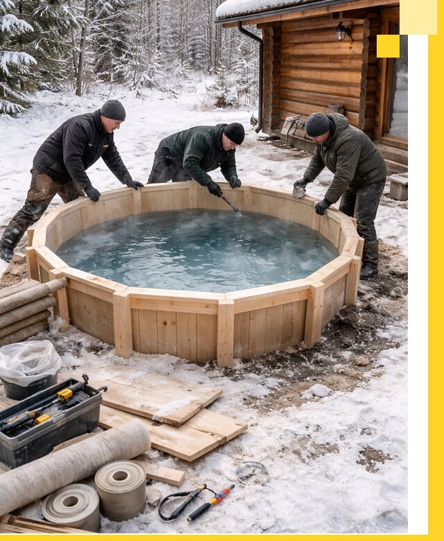 Изготовление и установка ледяных купелей под ключ в Краснодаре